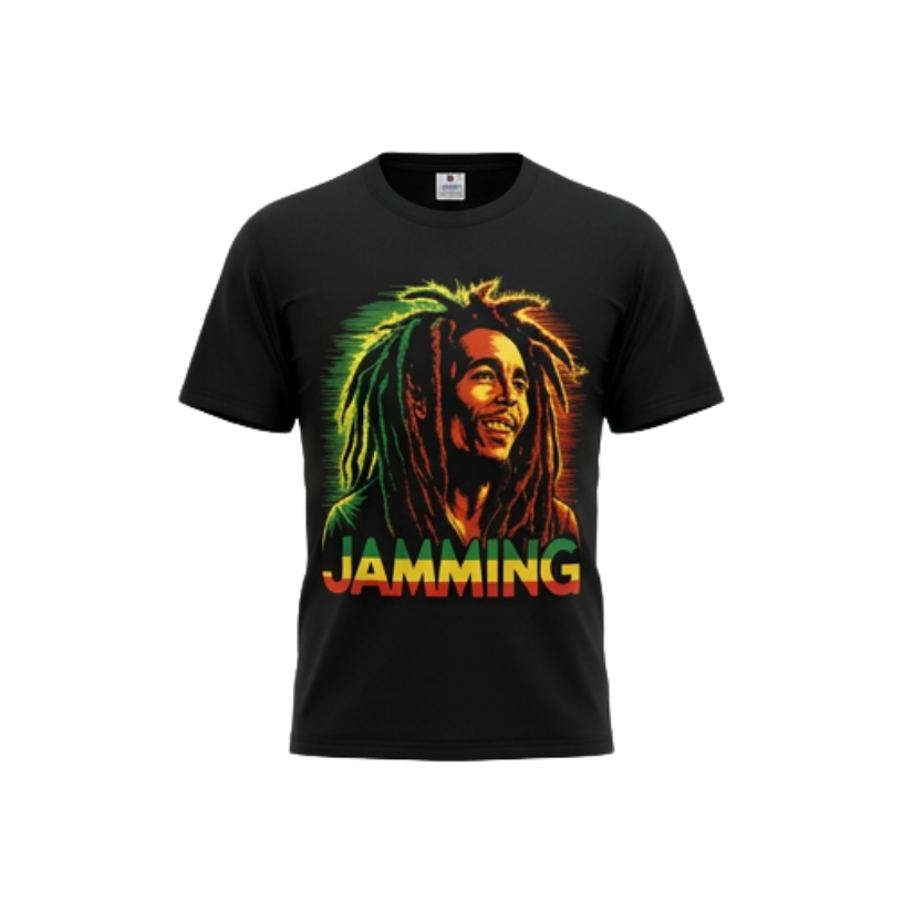 Bob Marley "Jamming" Heavy Cotton T-Shirt