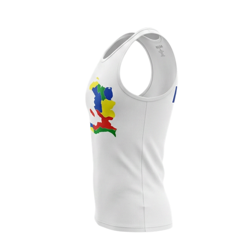 Haiti Artistic Map Tank Top