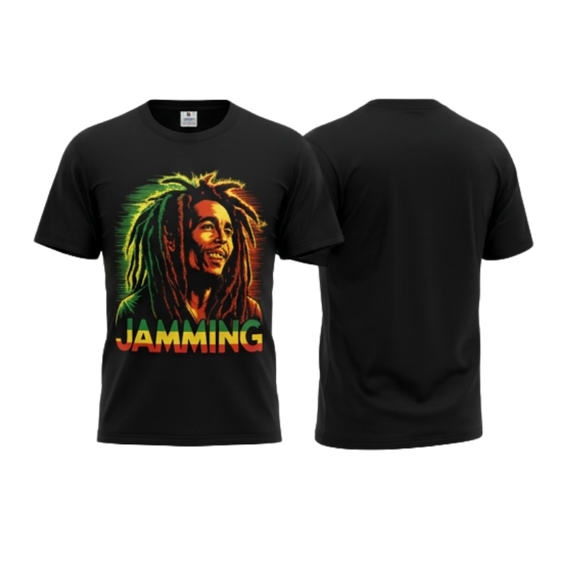 Bob Marley "Jamming" Heavy Cotton T-Shirt