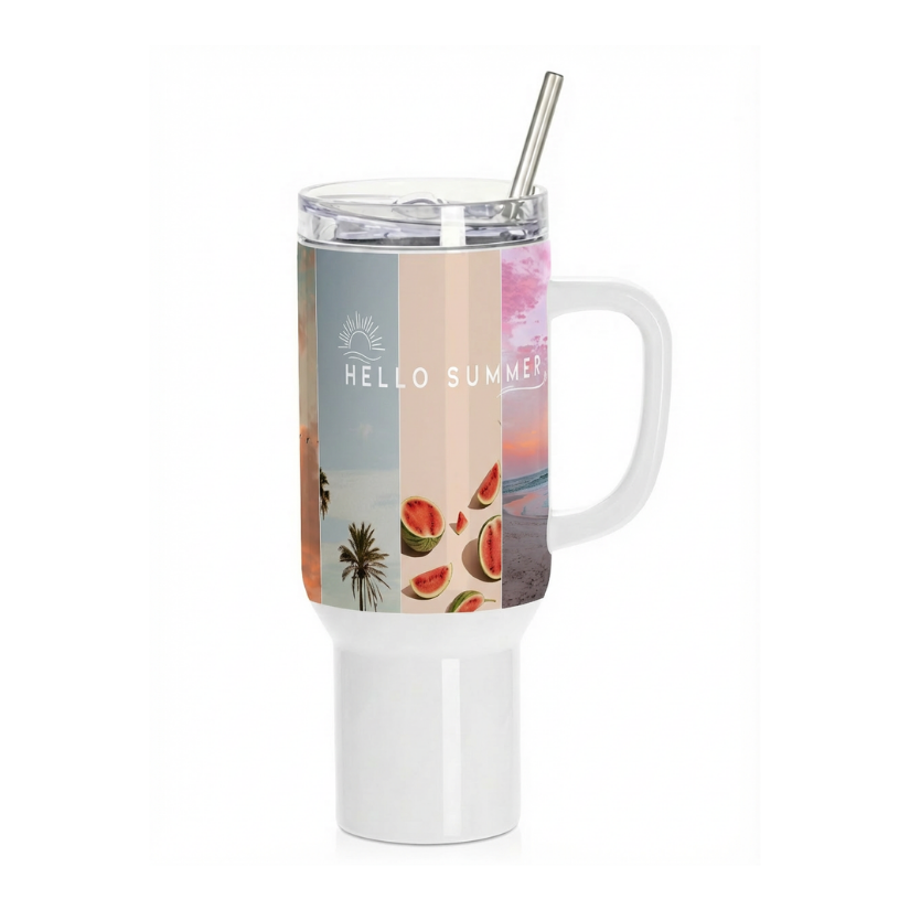 Hello Summer Beach Tumbler