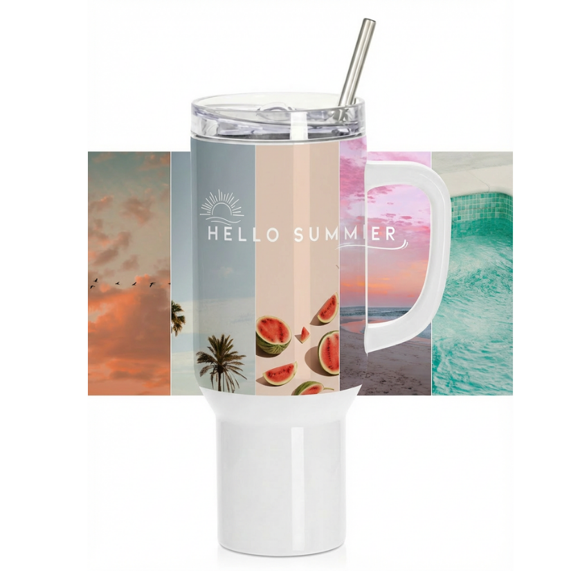 Hello Summer Beach Tumbler